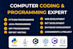 code programming projects, assignment and game in java and python