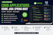 develop crud applications using java spring boot