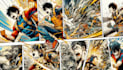 illustrate manga panels and comic book pages