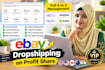 do ebay dropshipping on profit share