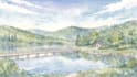 paint landscapes in watercolor