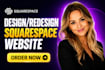 build squarespace website design sqaurespace website development redesign site