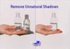 fix, clean, and remove harsh shadows from product photos