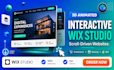 create 3d animated interactive wix studio website wix scrolling website, 3d wix