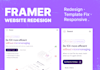 framer website redesign, framer template edit, fix framer website