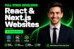 build your react website or nextjs web app for business growth