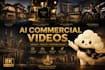 create cinematic ai product commercials
