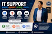 provide IT support for windows 10 and 11 microsoft  network and printer issues