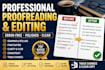 professionally proofread and edit your document