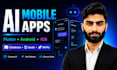 develop ai mobile app, flutter app, android ios app, ai saas