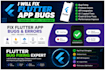 fix flutter app bugs firebase and API issues