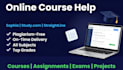 do sophia learning, online course help, studycom, straighterline, assigned tasks