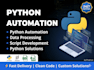 develop python scripts and automate repetitive tasks