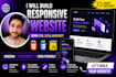 build a modern  website using HTML CSS javascript
