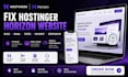 fix hostinger horizon website bugs, errors, speed, payment or responsive issues
