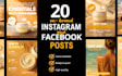 design consistent instagram and facebook posts for skincare brands