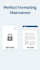 convert PDF to word with 100percent perfect formatting