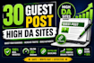 write and publish guest post on high da websites