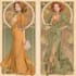 do illustrations in art nouveau style