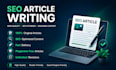 write seo blog posts,articles and website content