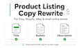 rewrite your etsy or shopify product listing copy