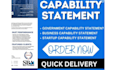design professional and winning capability statement
