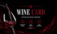 design an elegant wine card and restaurant menu design