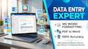 expert ms word data entry, copy paste