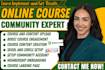 skool community skool setup online community online course skool course creation