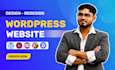 create a responsive and fully functional wordpress website