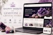 design shopify website for gemstone and crystal stores