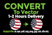 do vector tracing or convert to vector quickly