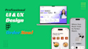 landing page and app UI design