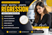do spss regression analysis, logistic regression and anova