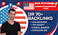 build USA high DR white hat backlinks