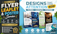 custom design eddm, postcard, leaflet, flyer, handout booklet in canva or adobe