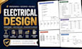 design solar pv electrical single line diagram, load calculation, panel schedule
