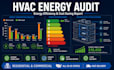 hvac energy audit, efficiency analysis and cost saving report