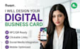 make your digital business card with clickable links