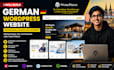 build a german wordpress website using elementor divi cornerstone voxel theme