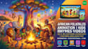 create captivating african folktales video animation, kids rhymes video