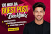 publish a premium guest post with a permanent dofollow backlink
