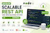 develop scalable rest API and web backend system in node js express
