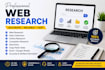 do professional web research and internet research