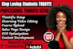 setup online thinkific course upload elearning videos editing for engagement