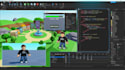build full roblox game development, UI, animation, scripting, map, character