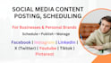 schedule and manage your social media posts with content calendar