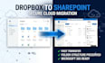 migrate your dropbox data to sharepoint or anywhere