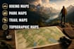design custom hiking maps park map trail maps and topographic maps