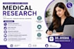 do medical research, data analysis and research writing
